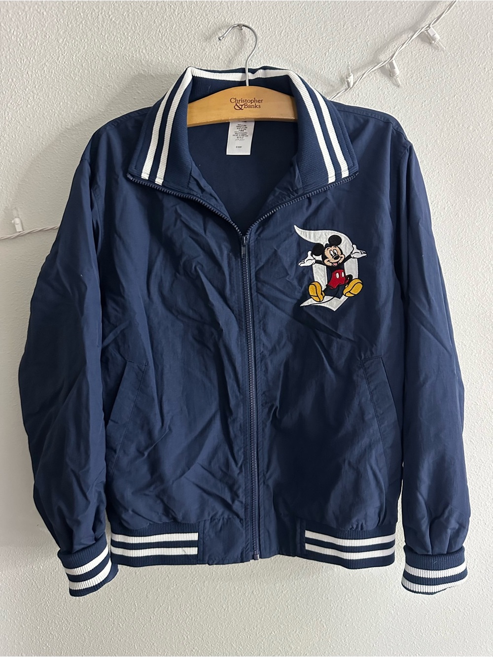 Disney Navy Blue Mickey Mouse Zip-Up jacket